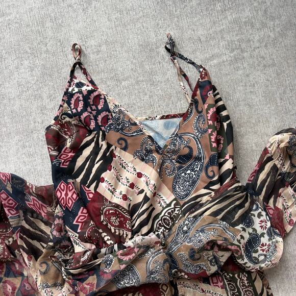 Veronica Beard Isra Multiprint Silk Maxi Dress - Picture 6 of 8